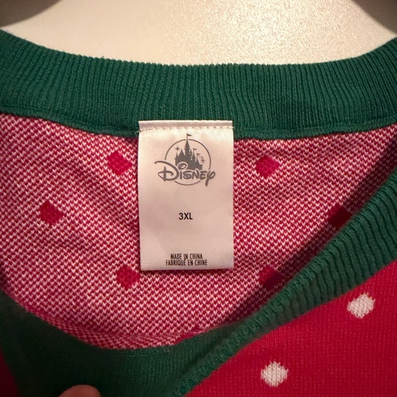 NWT Disney Women's Red Minnie Mouse Christmas Sweater - Picture 3 of 4